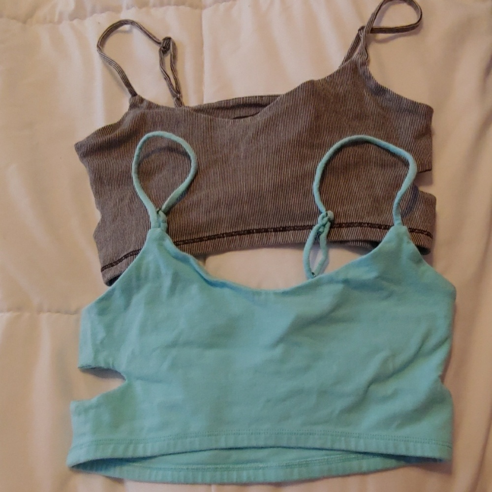 2 american eagle bralettes Xs